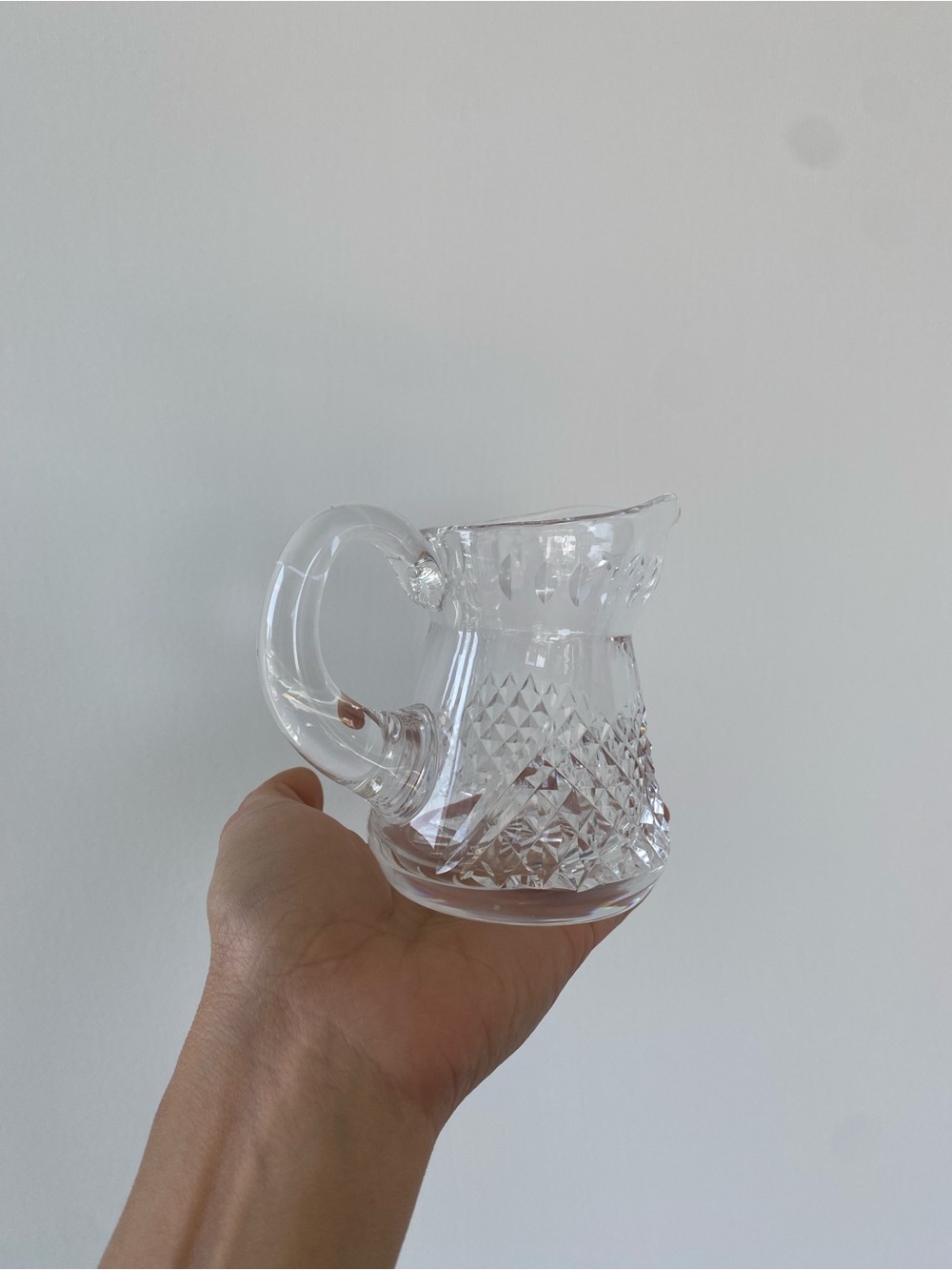 Waterford Crystal ALANA Creamer Pitcher | Vintage Cut Crystal Milk Jug | Ireland